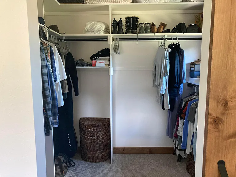 Master walk in closet
