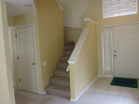 Staircase and front door