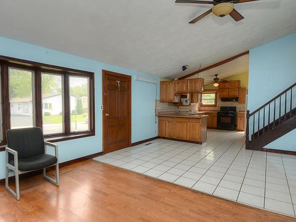 Entry with Dining Room adjacent to Living Room