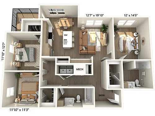 Floor plan C1-Finish2-1355