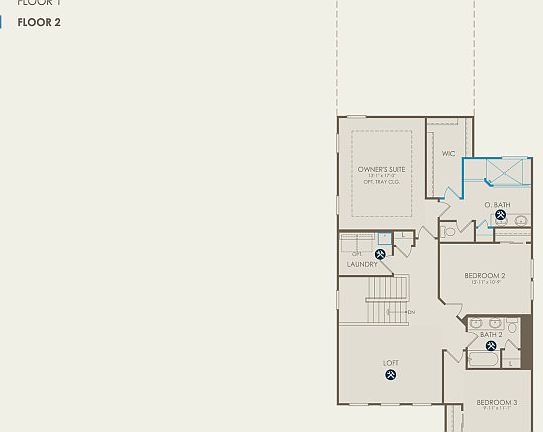 Portland Floor Plan, Quick Move-in Home, Floor 2