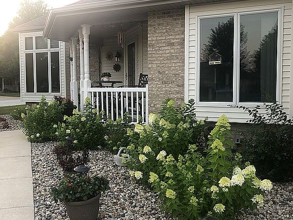 Front walk in summer 
