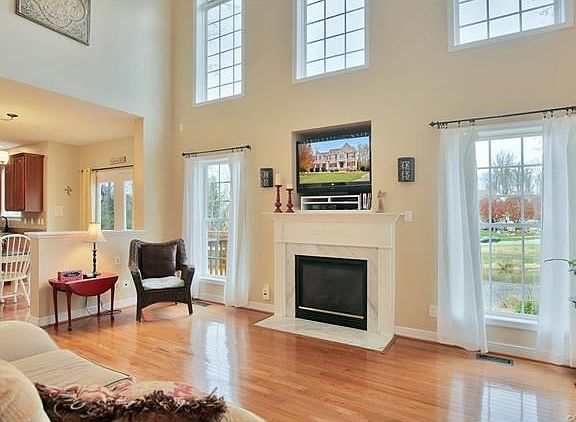 Two story family room - lots of natural lighting!