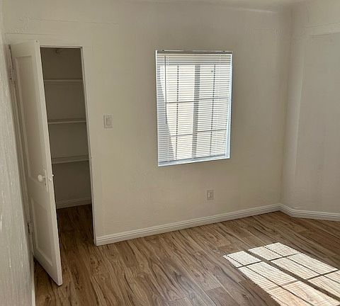 First bedroom with closet