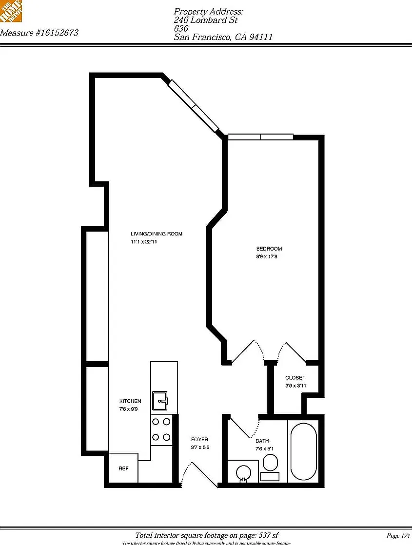 1 bed, 617 sqft, $4,250 — Photo 1