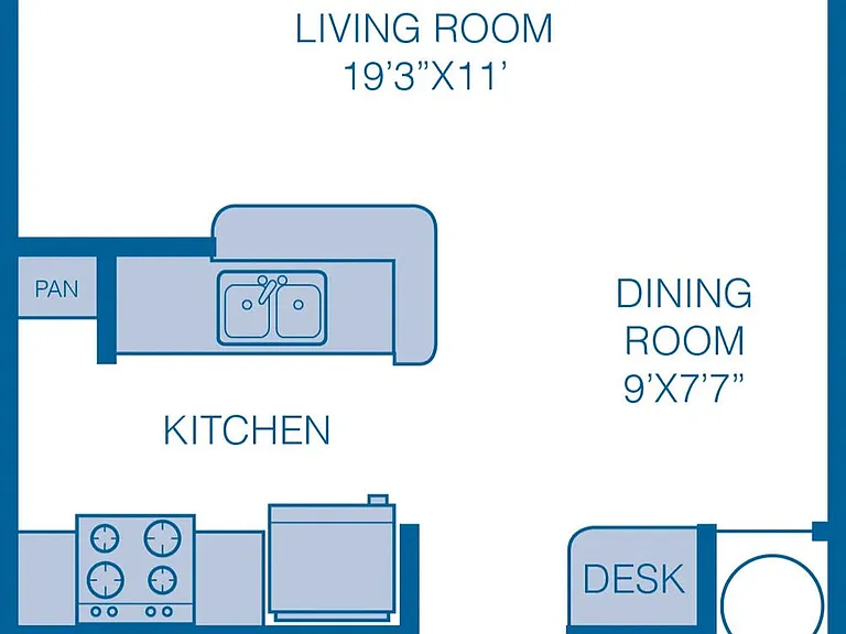 E1 floor plan Lakeshore Lofts