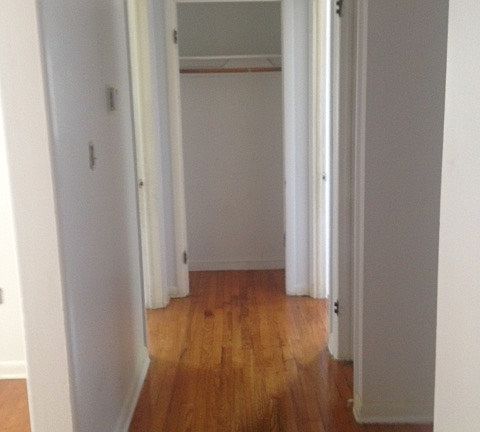 Hallway with 2 closets