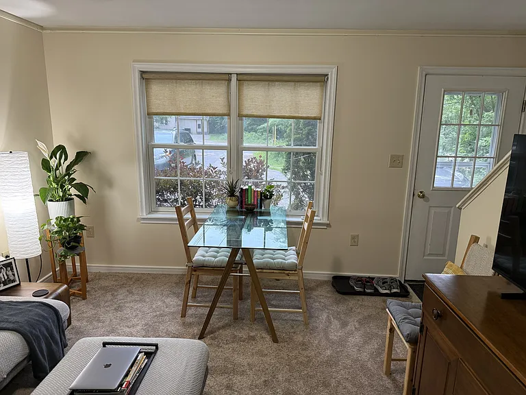 Living room, freshly painted June 2026