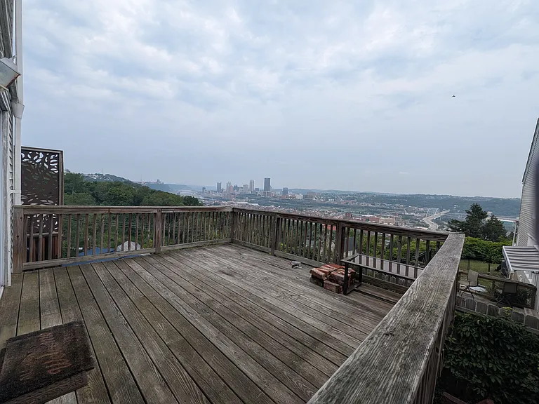 1st floor: deck off of kitchen