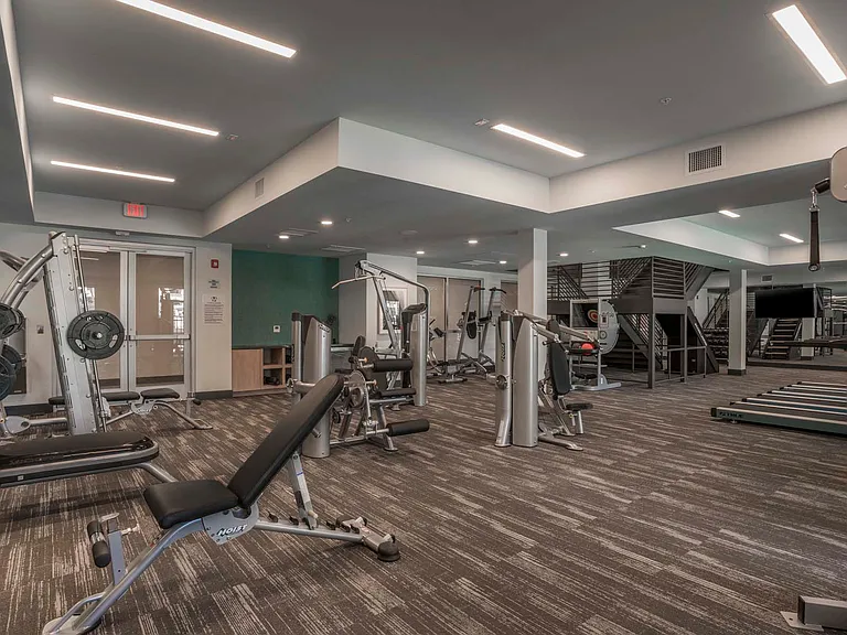 Stay active with a fully equipped gym designed to fit your routine