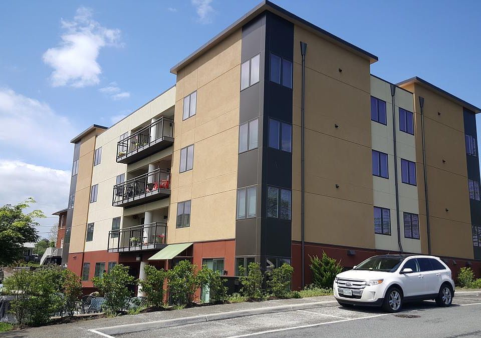 Modern building with ample parking