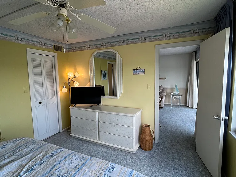 Looking from bedroom to living room.