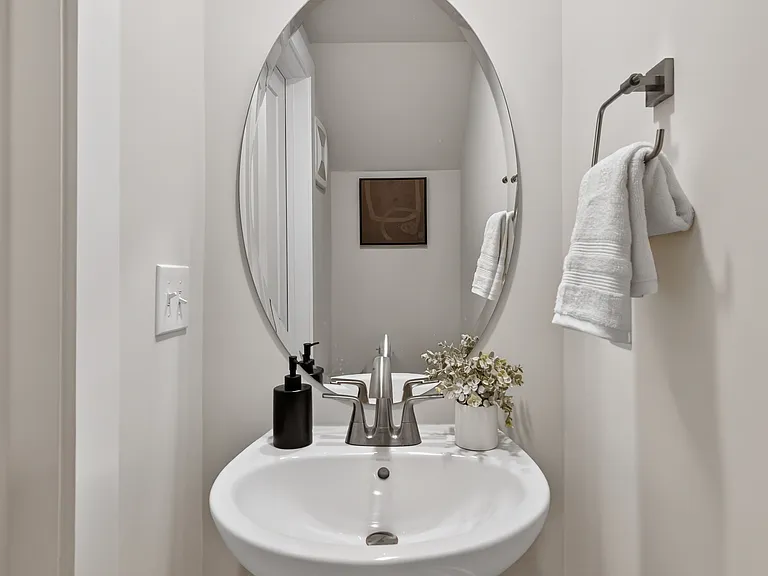 First floor powder room