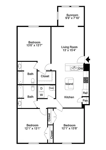 Floor plan 3 Bedroom