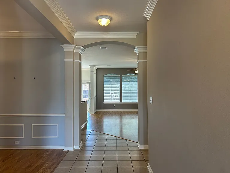 View of the entryway from the front door.