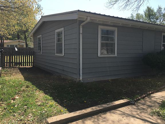 Fenced in backyard