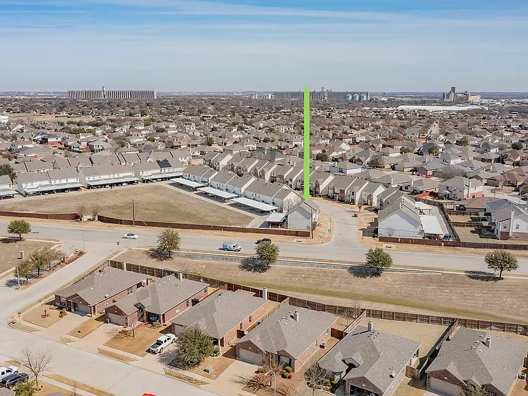 Aerial view. Neighborhood