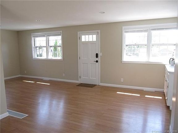 Open floor plan living and dining room
