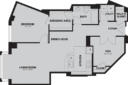 Floor plan Bedford (Plus Den)