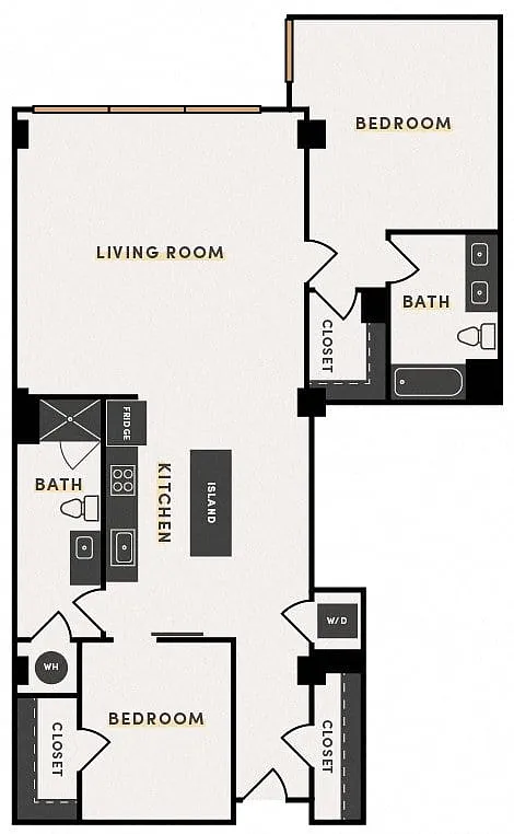 Floor plan 2 Bed I