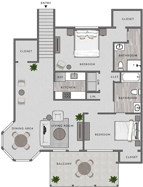 Floor plan B4 - 2X25