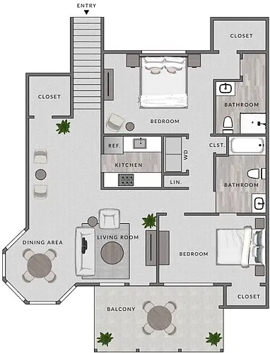 Floor plan B4 - 2X25