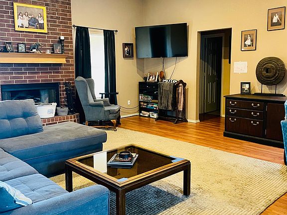 Living Room with beautiful fireplace