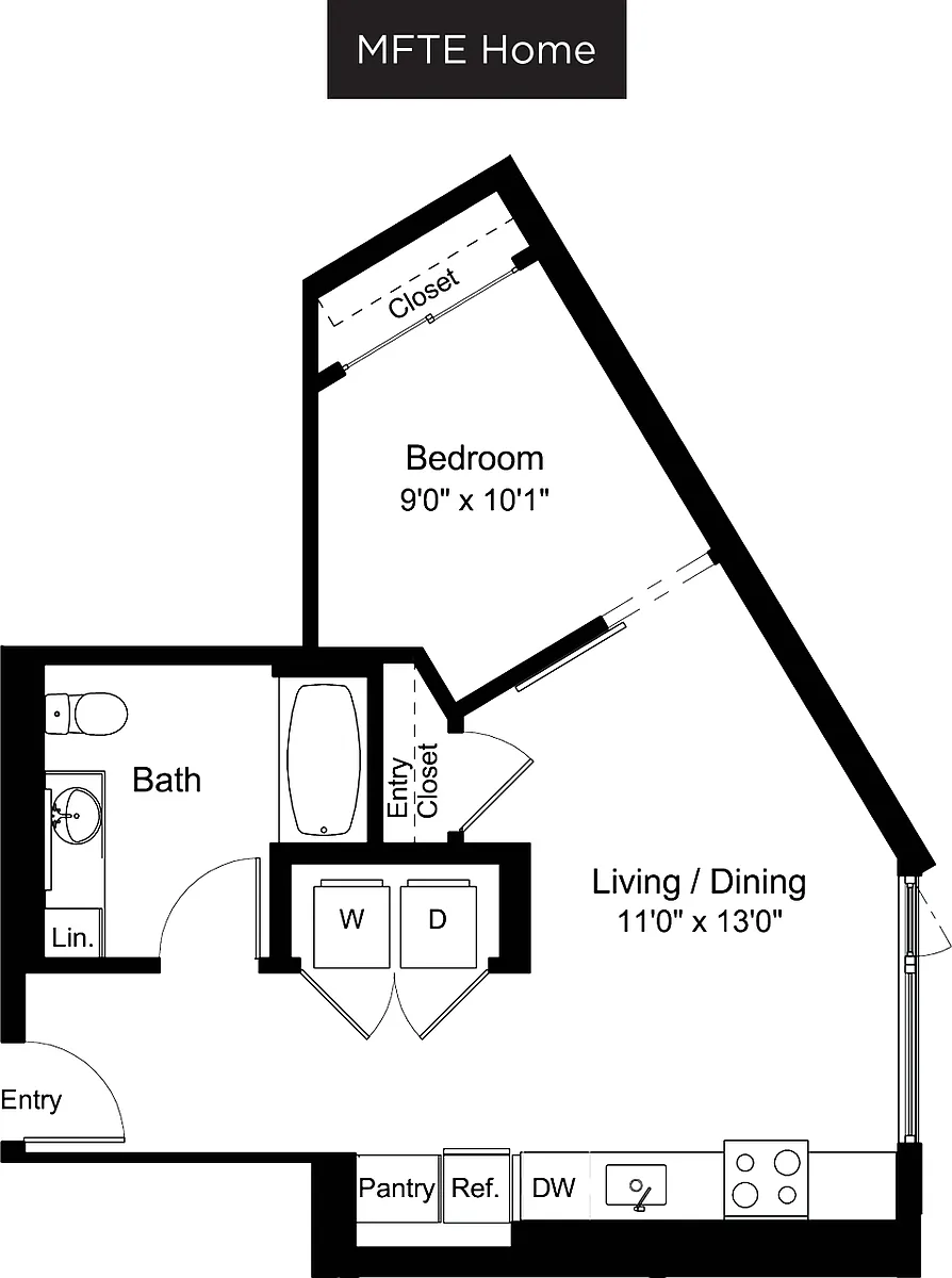 Floor plan O1-1 MFTE