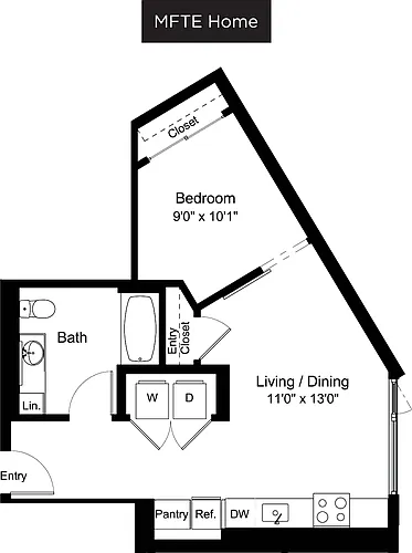 Floor plan O1-1 MFTE