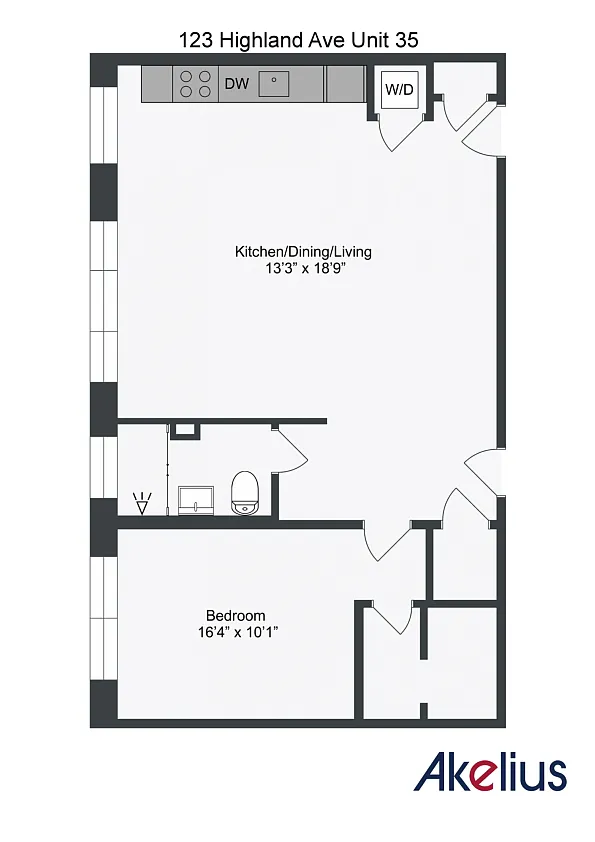 Floor plan One Bedroom
