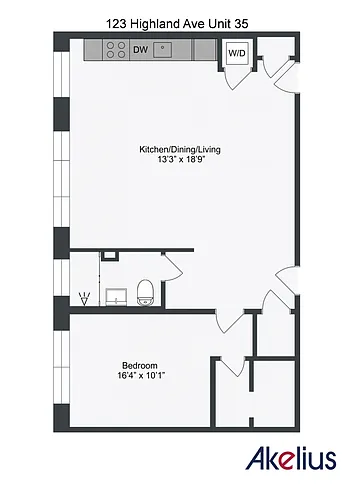 Floor plan One Bedroom