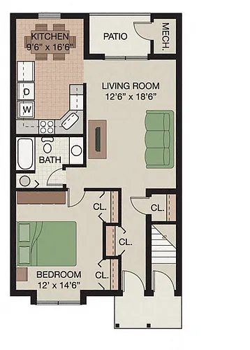 Floor plan Saratoga (first floor)