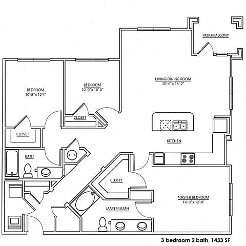 Floor plan 3A -3C