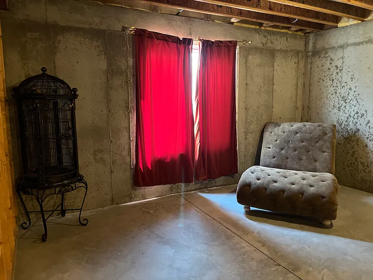 Unfinished Room in Basement