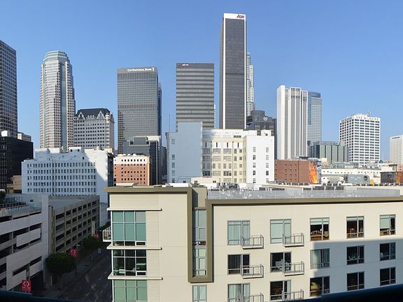 Skyline view from apartment