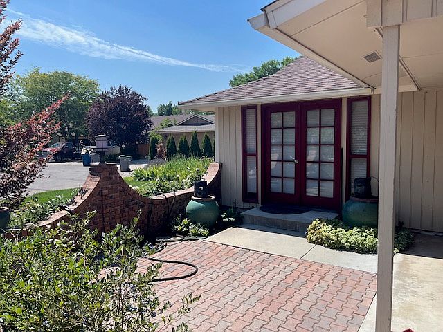 Front door and patio