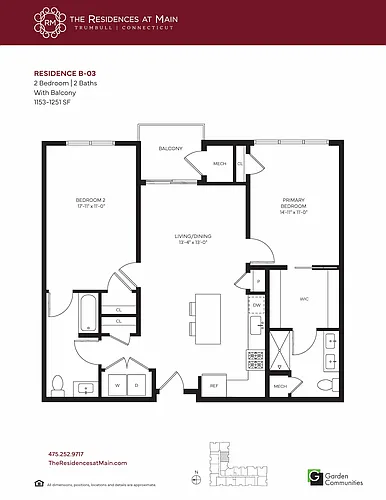 Floor plan $2.69/sq.ft. - B-03