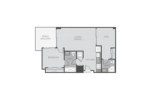 Floor plan Plan 1L + Den