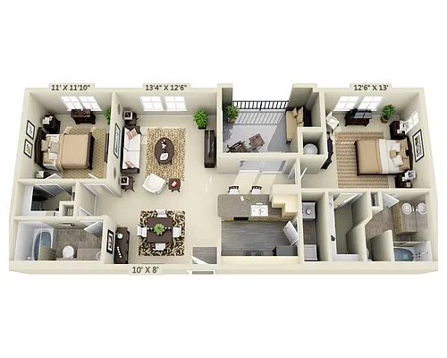 Floor plan the Malbec (B2A)
