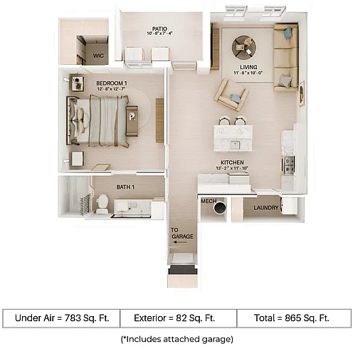 Floor plan A1L - Attached Garage