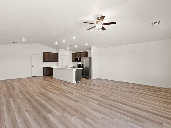 This floor plan boasts an open-concept layout perfect for entertaining.