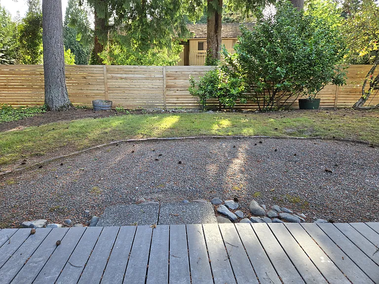 Backyard with Large Deck