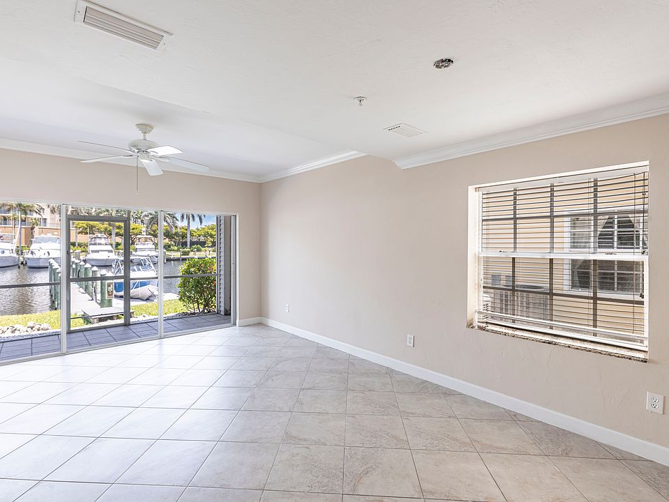 Great Room with View of Boat Dock
