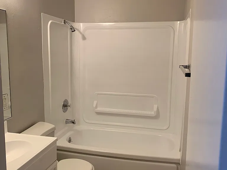 Newly re-glazed bathroom