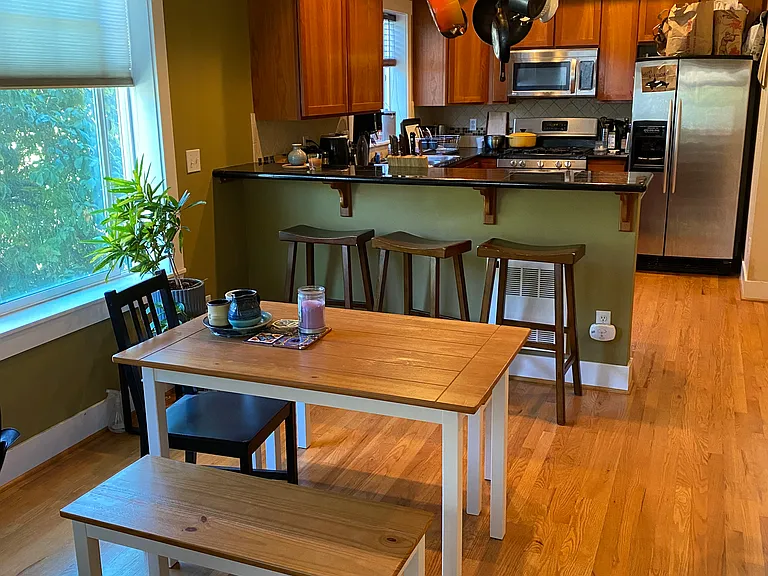Kitchen and dining area