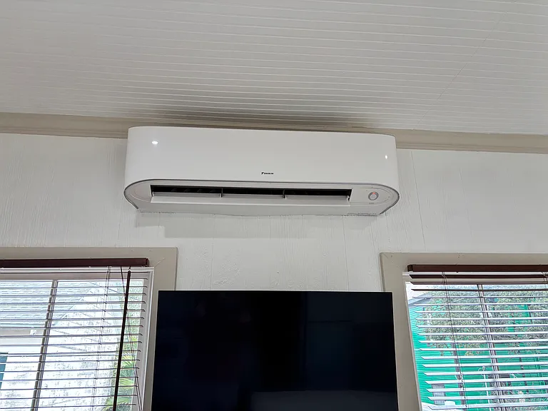 Powerful mini split to keep you cool in the hot months and warm in the winter.