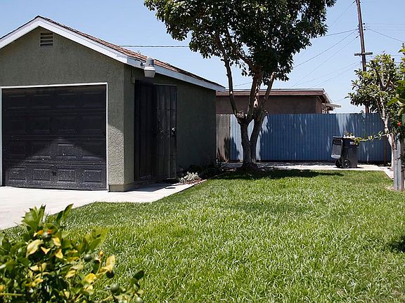 Side Yard and Garage 