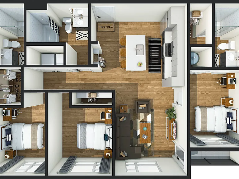 C1 - 1097sqft C1 - 1097sqft