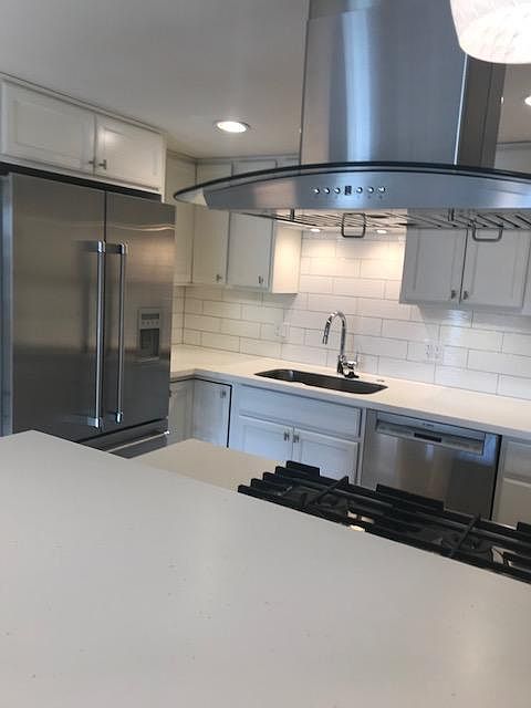 Kitchen with deluxe gas range