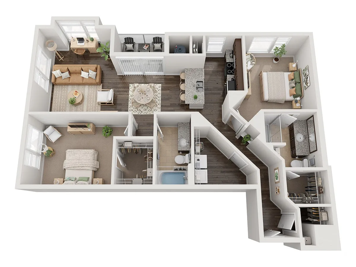 Floor plan 2X2 A